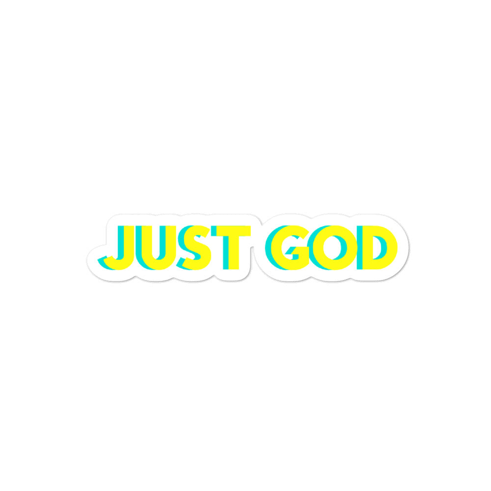 Sticker Just God